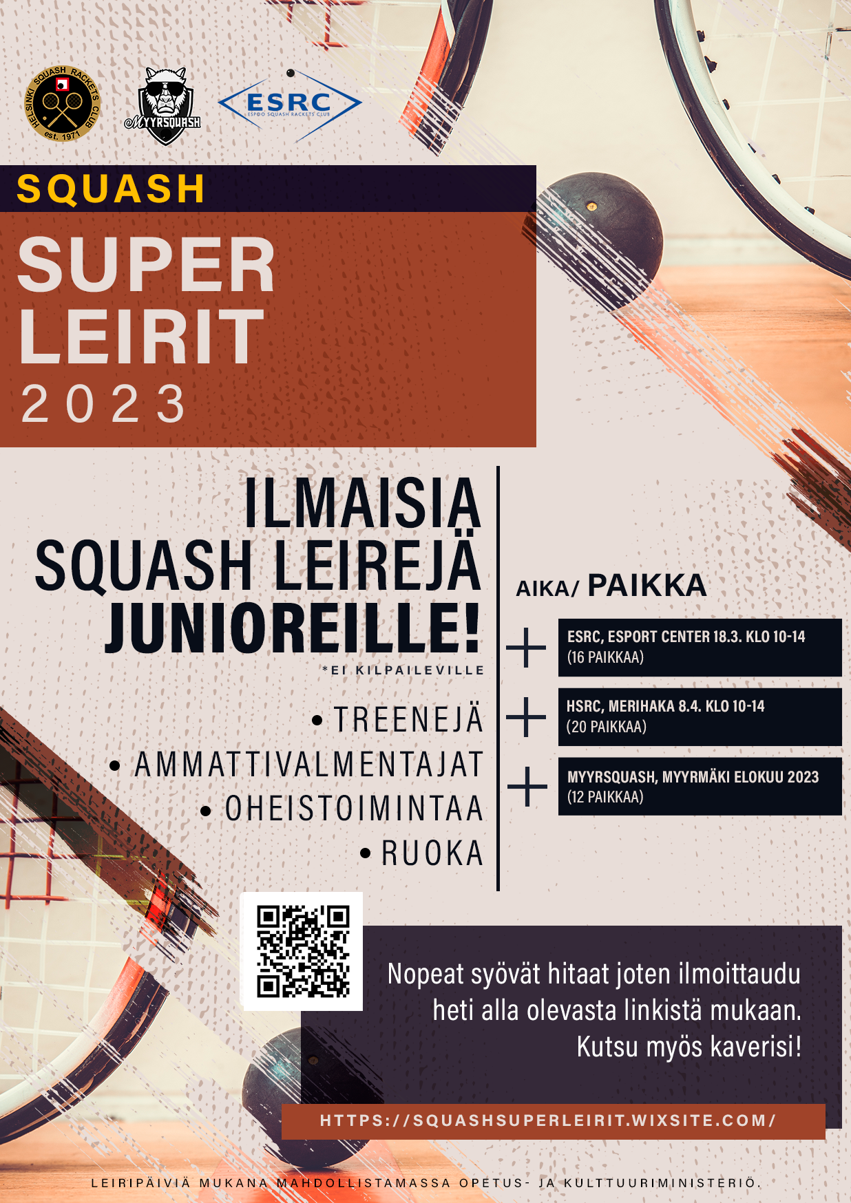 You are currently viewing Squashin superleiri Esportissa 18.3. Ilmoittaudu mukaan.