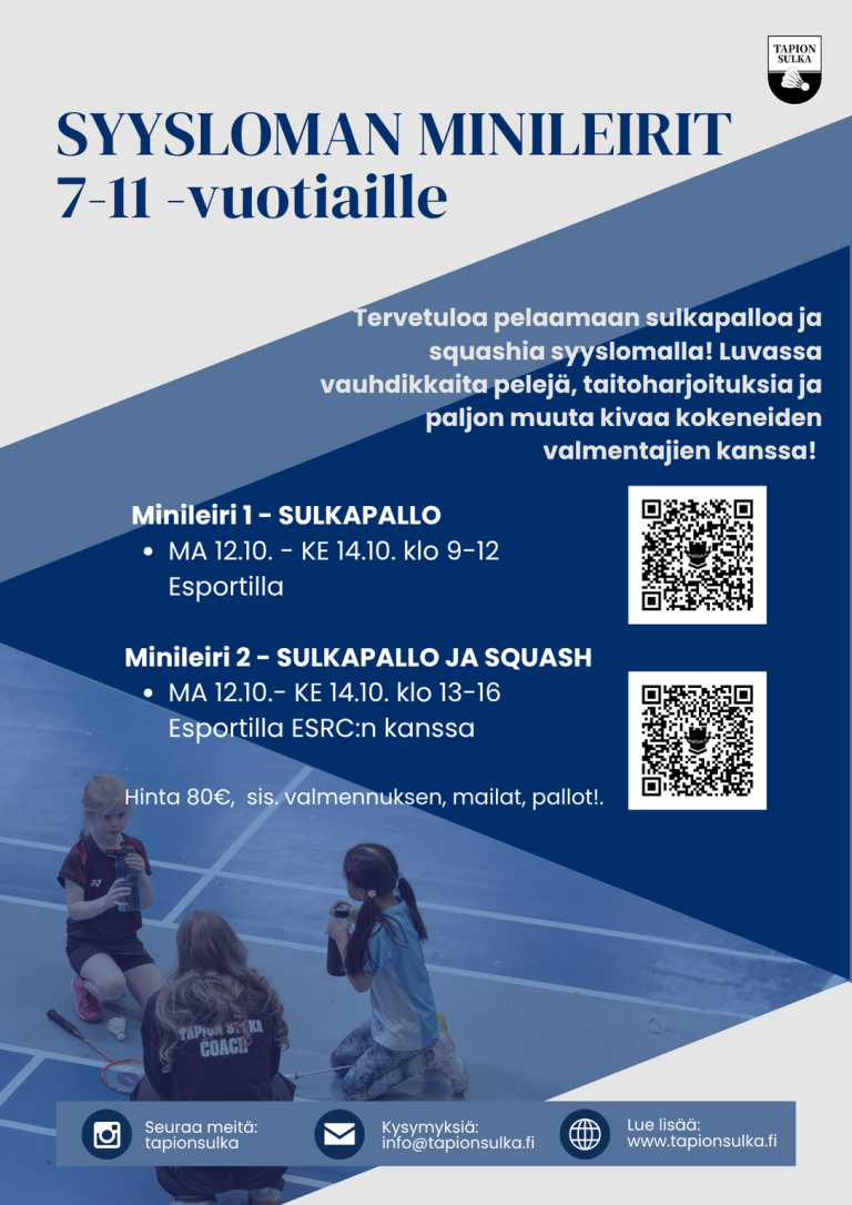 Read more about the article Syysloman mailapelileiri 7-11 vuotiaille